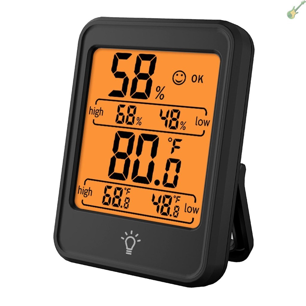 Spt เครื่องวัดอุณหภูมิ และความชื้น ดิจิทัล หน้าจอ LCD ขนาดใหญ่ สําหรับบ้าน ห้องนอน สํานักงาน เรือนกระจก