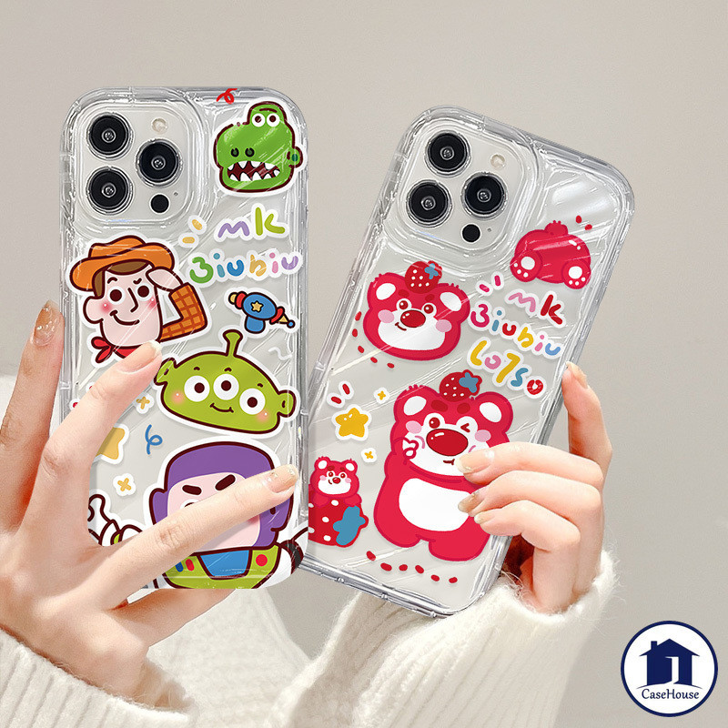 ส่งจากไทย การ์ตูนทอยสตอรี่ล็อตโซซอฟท์เคสเข้ากันได้สำหรับ iPhone 15 13 11 12 14 Pro Max 7 8 6 6s 15 Plus XR X XS Max