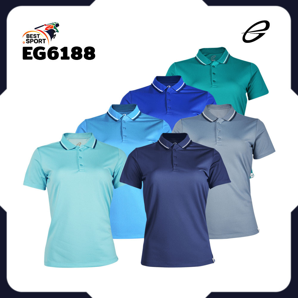 ส่งฟรีไม่มีโม้!! EGO SPORT เสื้อโปโลหญิงเบสิคแขนสั้น รุ่น EG6188 ชุด 2 แท้100%