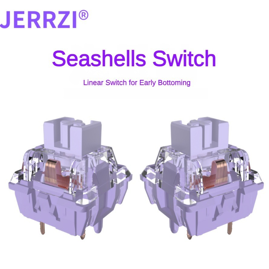 Je*rrzi Seashells สวิทช์ฝุ่น Wall Linear สวิทช์ HIFI โรงงาน Lubed คีย์บอร์ดแบบกลไกสวิทช์ Body