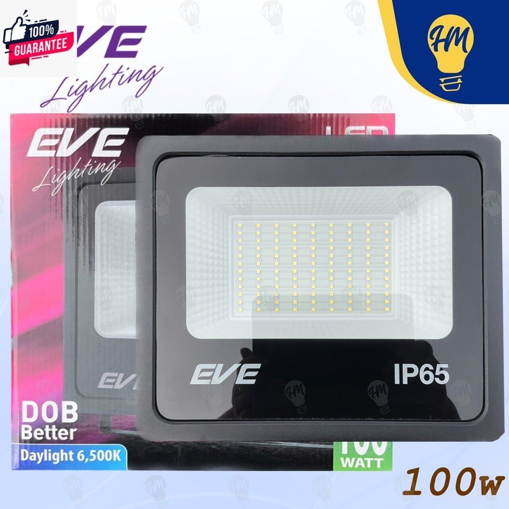 EVE สปอร์ตไลท์ LED 10w. 30w. 50w 100w แสงขาว/แสงวอร์ม ฟลัดไลท์ Floodlight