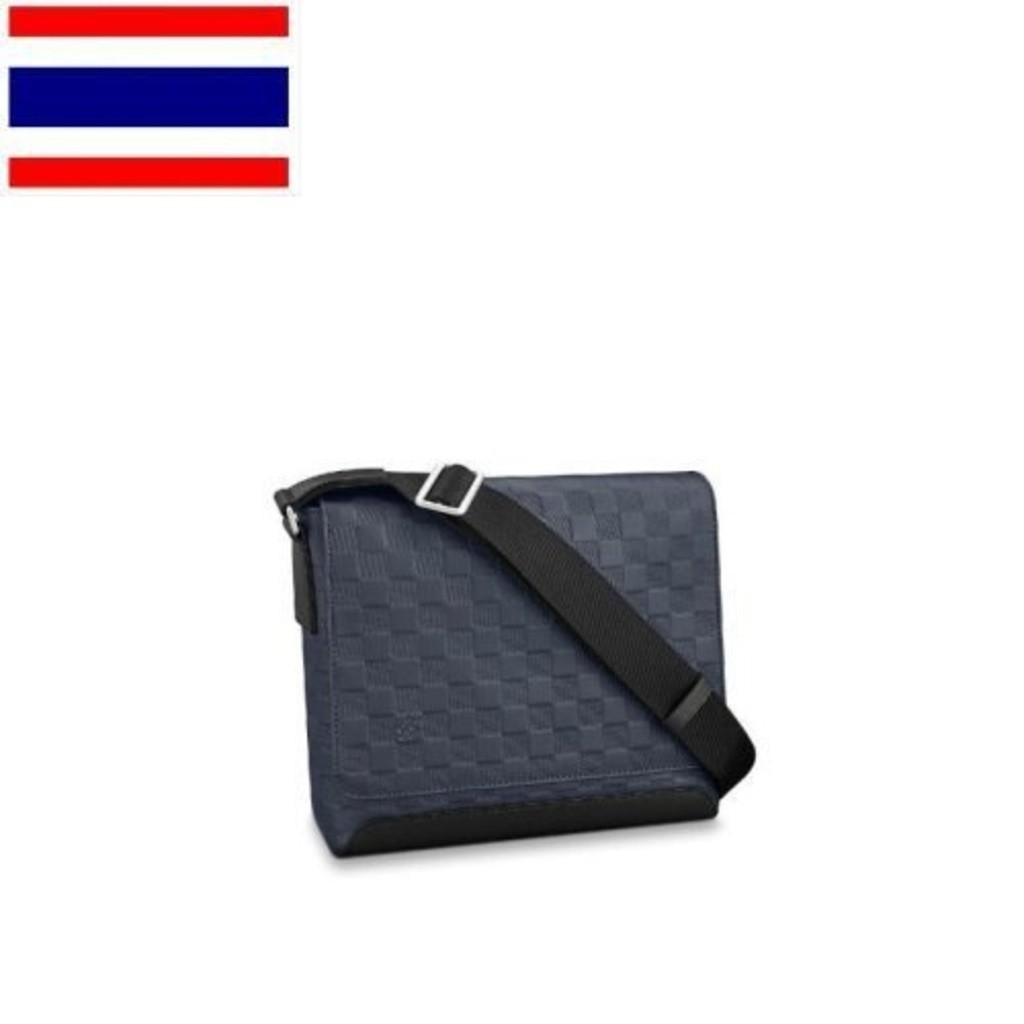 กระเป๋า Lv Louis Vuitton _ District Pm สะพายสีน้ำเงินหนังผู้ชาย Uvdh RC5J