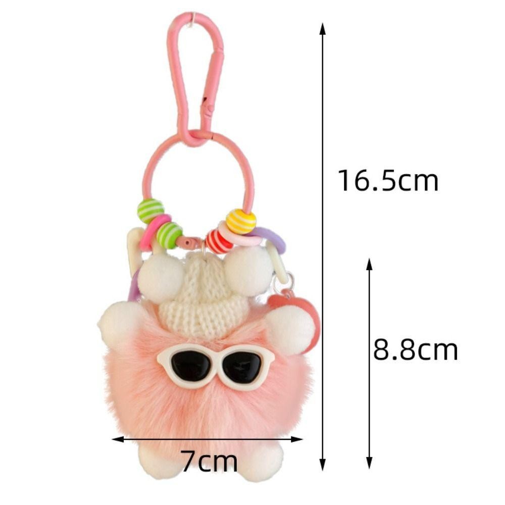 พวงกุญแจคู่รัก TRUMPET, จี้ผมกระต่าย Diy Kawaii Elf Rex, คนรักแฟชั่นจี้กระเป๋าสร้างสรรค์
