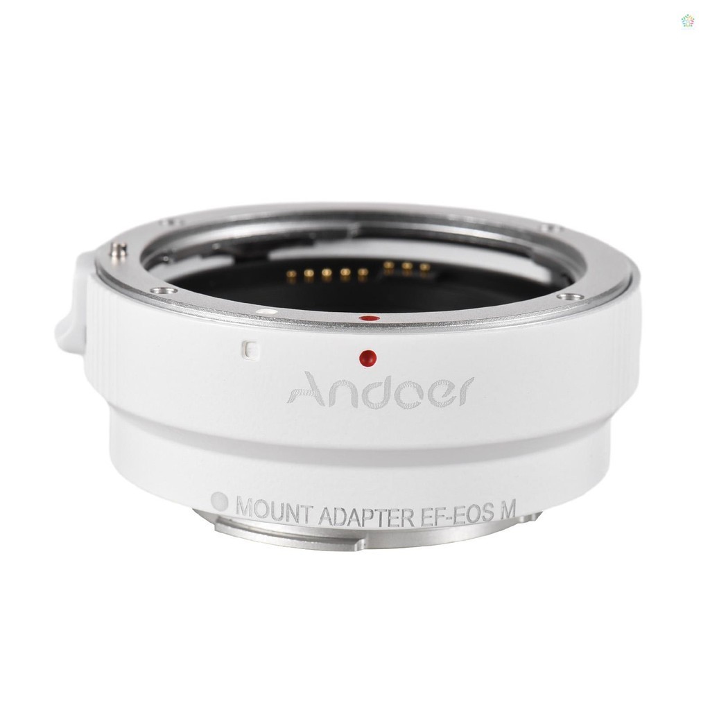 Andoer EF-EOSM อะแดปเตอร์เมาท์เลนส์กล้อง รองรับโฟกัสอัตโนมัติ และรูรับแสงอัตโนมัติ สําหรับเลนส์ Cano