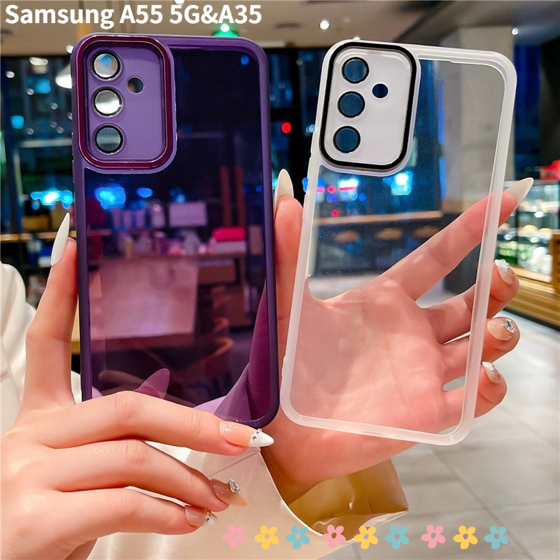 เคสใส แบบนิ่ม สําหรับ Samsung Galaxy A55 A35 5G 2024 SamsungA55 SamsungA35