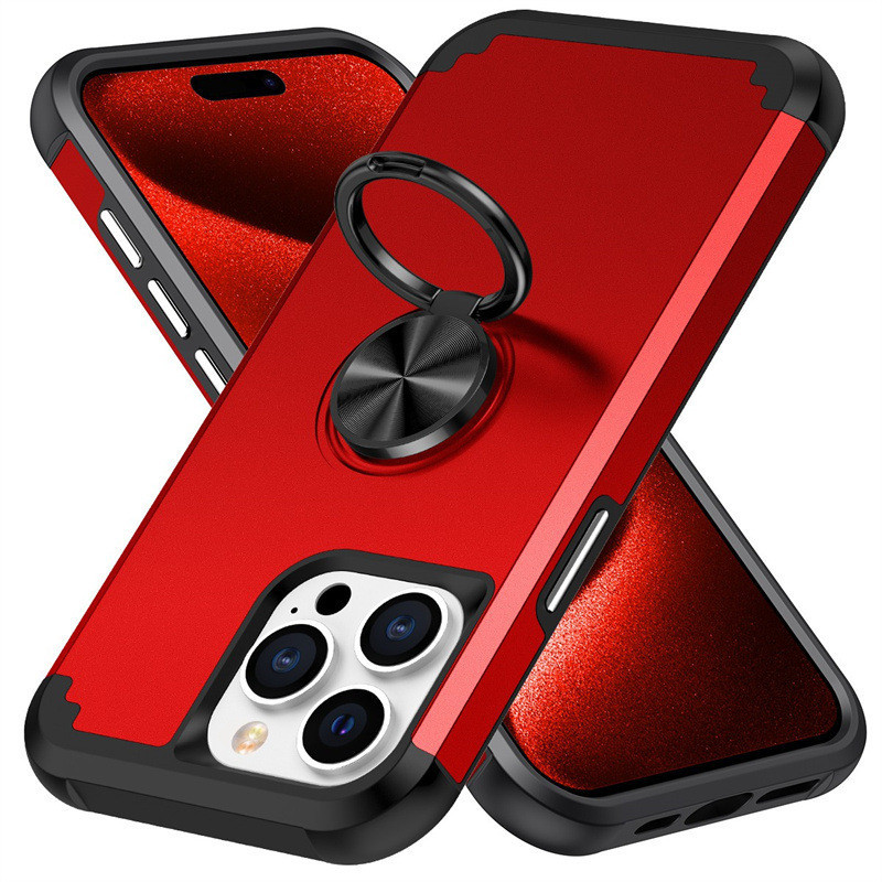 เคสโทรศัพท์มือถือ พร้อม 360 สําหรับ iPhone 15 14 13 12 Pro Max Plus°เคสโทรศัพท์มือถือไฮบริด กันกระแทก หมุนได้ 2 ชั้น สําหรับ iPhone 7 8 Plus SE2 SE3 XR X XS 11