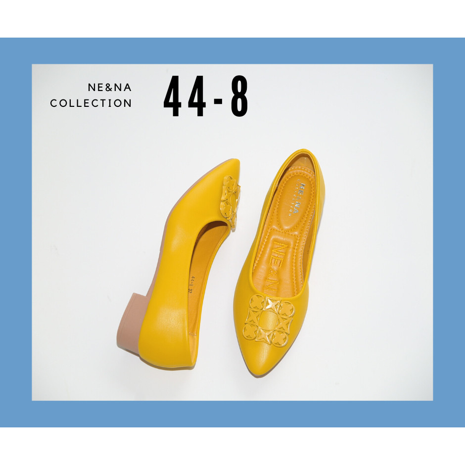 รองเท้าสวม รองเท้าเเฟชั่นผู้หญิงเเบบคัชชูส้นเตี้ย No. 44-8 NE&amp;NA Collection Shoes