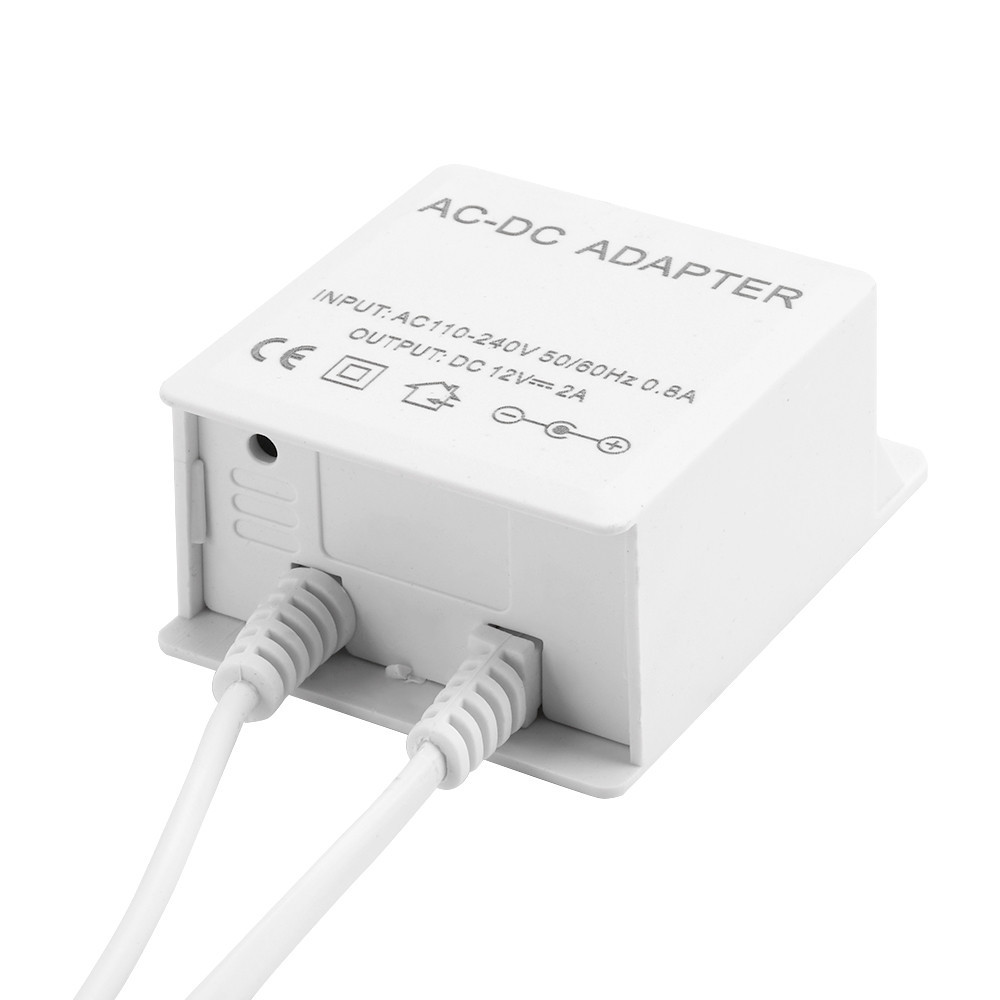 Pcbfun อะแดปเตอร์สายไฟ LED AC100-240V เป็น DC12V2A สําหรับกล้องวงจรปิด