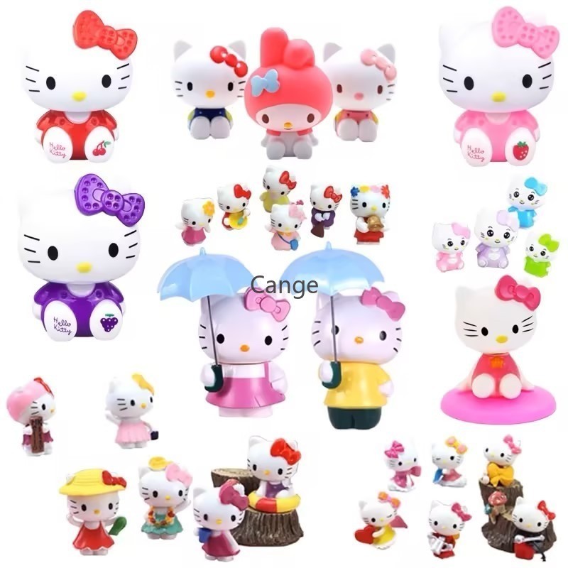 Hello Kitty เค้กตกแต่งเครื่องประดับแมวน่ารักน้อยเด็กวันเกิดปาร์ตี้ขนมเครื่องประดับ
