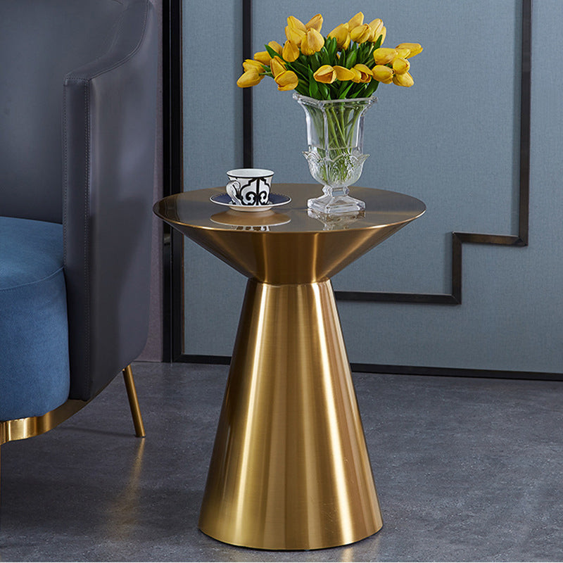 elegant design brass center table metal round side tables coffee table for living room furniture
