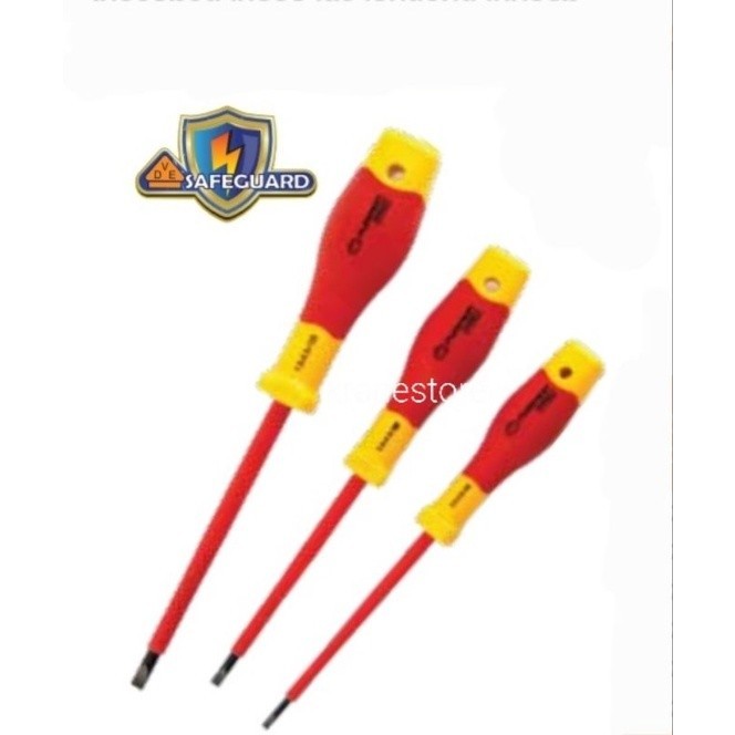 ไขควงแม่เหล็ก KraneStore ไขควงแบน VDE SAFEGUARD Pumpkin