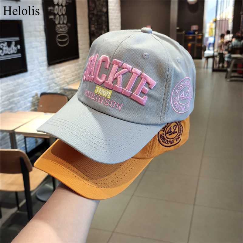 หมวกเบสบอลลําลอง ปักลาย Helolis แฟชั่นคู่รัก สําหรับนักเรียนชาย และหญิง