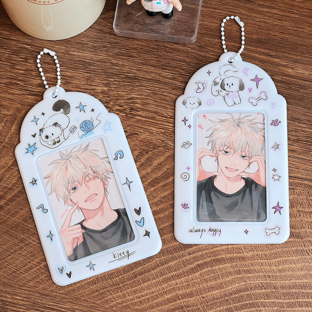 กระเป๋าใส่บัตร PVC ขนาดเล็ก ลายกราฟฟิติสัตว์ ไอดอล สําหรับใส่อาหารกลางวัน