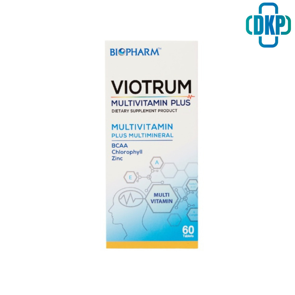 BIOPHARM Viotrum Multivitamin Plus ไวโอทรัม มัลติวิตามิน พลัส ขนาด 60 เม็ด [DKP]