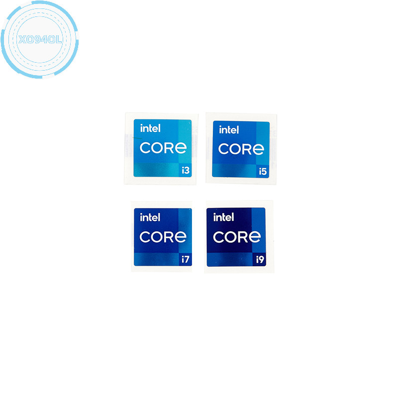 Xo94ol Intel i3 i5 i7 i9 11th Core Duo Pentium Metallic เคสคอมพิวเตอร ์ Badge สติกเกอร ์ TH