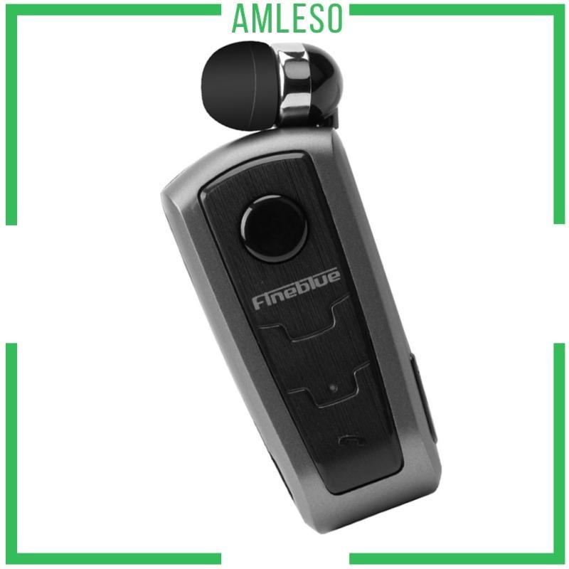 [Amleso] หูฟังสเตอริโอไร้สาย บลูทูธ 4.0 + EDR สีดํา
