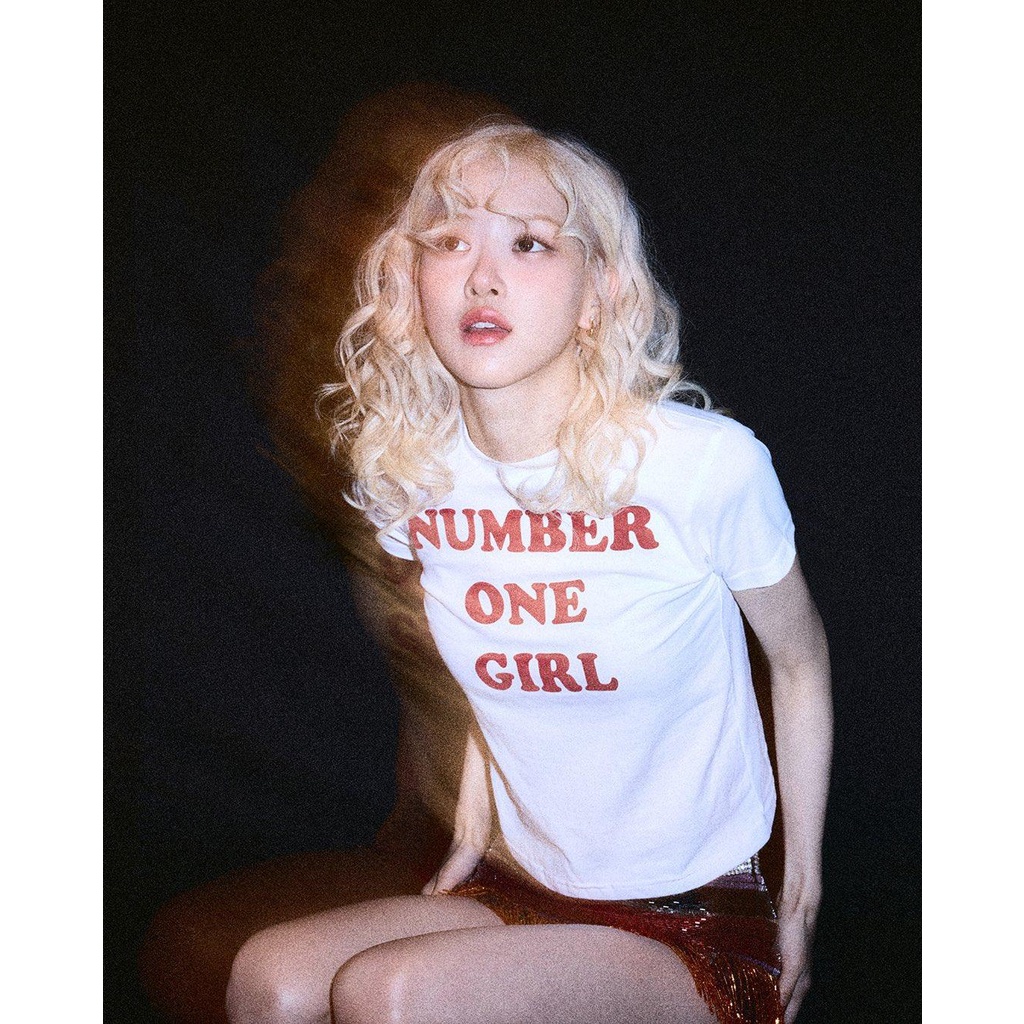 (จัดส่งตลอด 24 ชั่วโมง)เสื้อยืด Baby Tee 'Number One Girl' สไตล์เกาหลี น่ารัก คลาสสิก คอตตอน 100% - รูปที่ 7