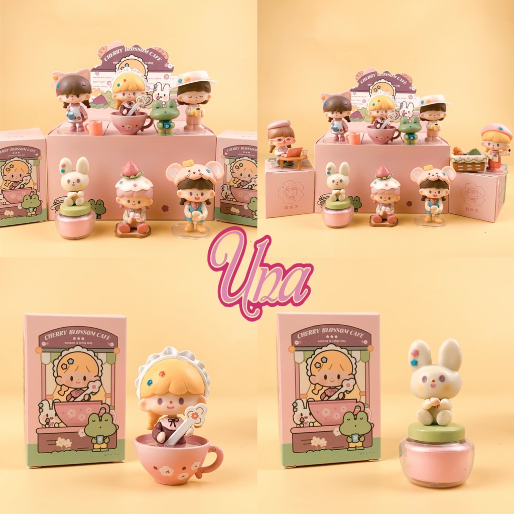 Una Gift Shop(A042)❣🇹🇭🚚พร้อมส่ง❣กล่องจุ่ม ร้านกาแฟซากุระ  Zzoton Cherry Blossom Cafe