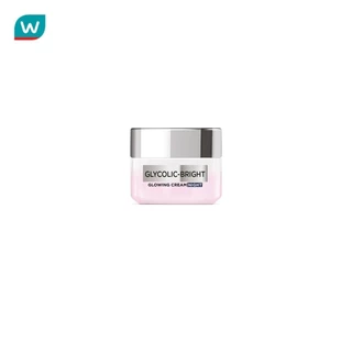 L'Oreal ลอรีอัล ปารีส ครีม ไนท์ ไกลโคลิค-ไบรท์ โกลว์อิ้ง 15 มล.