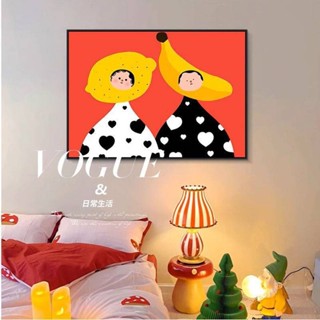 การ์ตูนคู่ ขนาด 30x40x0.9 เซนติเมตร ดีไซน์โดปามีน สำหรับตกแต…