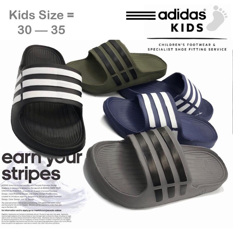 Adidas Sport Budak Design ล่าสุด Selipar Kanak รองเท้าแตะเด็กกันน้ําน้ําหนักเบา Ringan Selesa Cantik