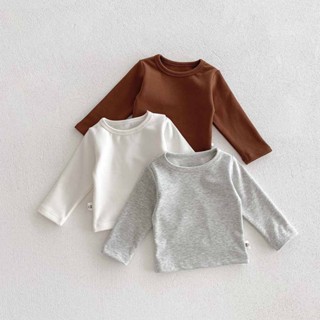 เสื้อฐานผ้าฝ้ายแท้สําหรับเด็กฤดูใบไม้ผลิและฤดูใบไม้ร่วงเสื้อ…