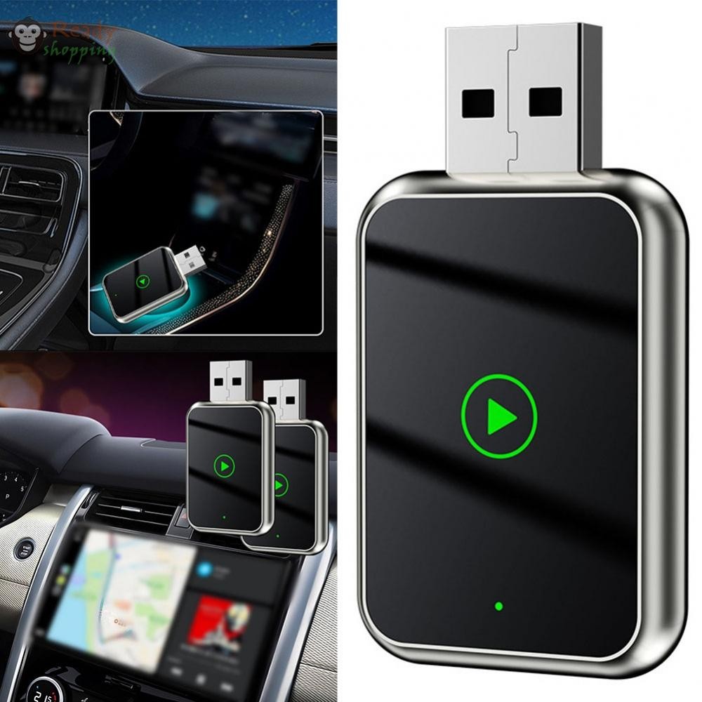 ไร้สายสําหรับ Carplay สําหรับ Android Auto AI Box แบบมีสายเข้ากับกล่อง AI อัจฉริยะไร้สาย