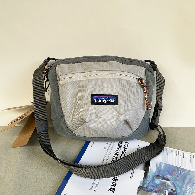 Patagonia กระเป๋าคาดเอวขนาดใหญ่ความจุ Multi-Pocket Water-Repellent กระเป๋าคาดหน้าอกผู้ชายกระเป๋า Messenger