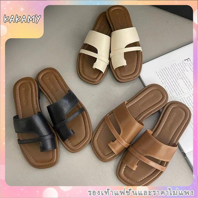 icy สำหรับผู้หญิง รองเท้าแตะผู้หญิง รองเท้าแตะลิ่มหรูหรา รองเท้าแตะกันลื่น เหมาะสำหรับผู้หญิง รองเท้าสไตล์แฟชั่นx114