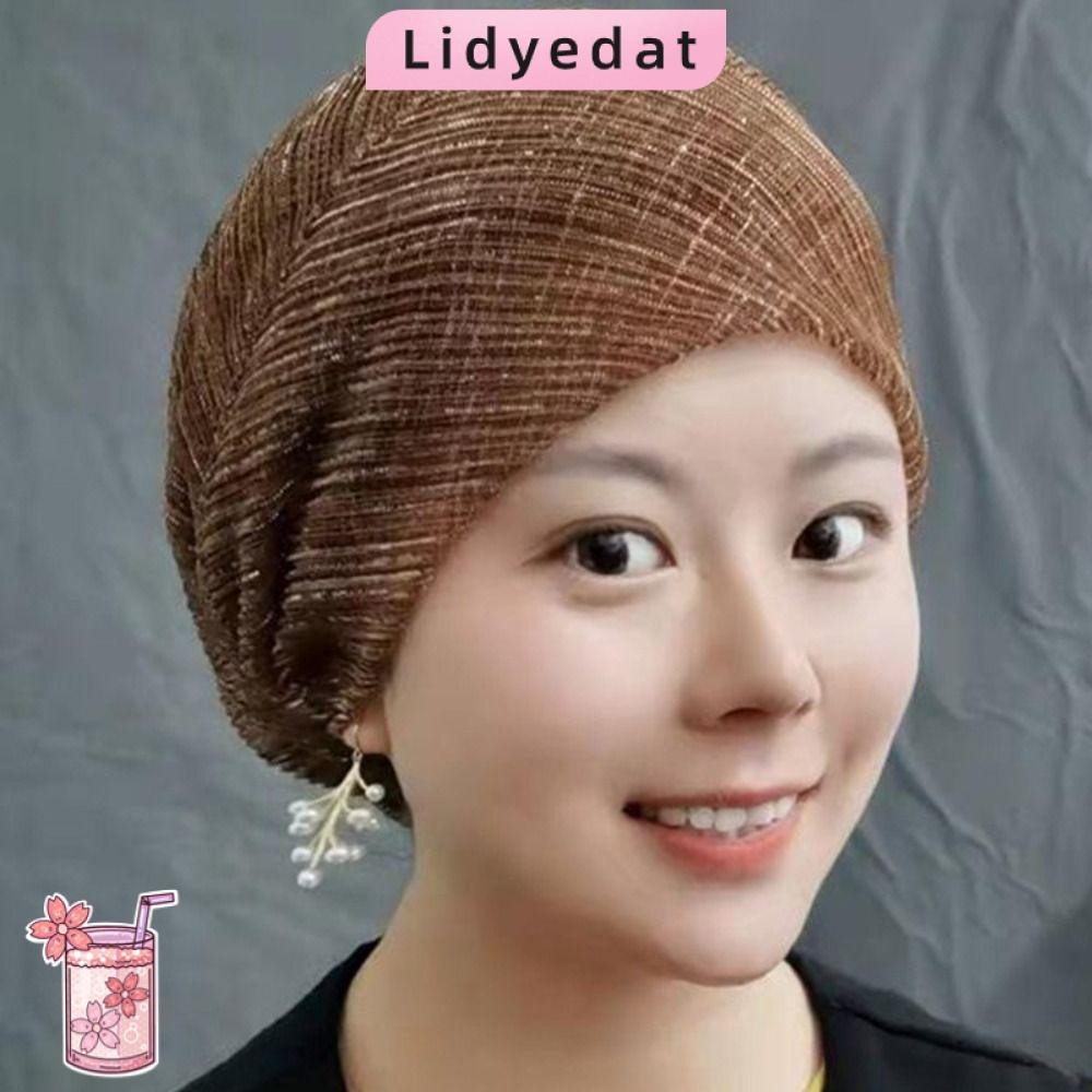 Lidyedat165 Turban หมวก, Breathable Elegant Headscarf, แฟชั่นลูกไม้ฤดูร้อนมุสลิม Head Wraps ผู้หญิง