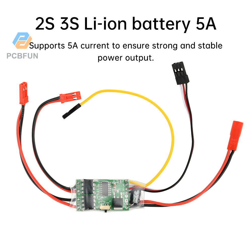 Pcbfun Dual Bidirectional ESC แปรง ESC ตัวควบคุมความเร็ว RC รุ่นเรือถัง Crawler รถ 2S 3S Li-ion แบตเ