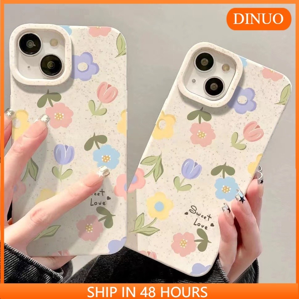 เคสโทรศัพท์มือถือ กันกระแทก ลายดอกทิวลิป สีขาว เรียบง่าย สําหรับ iPhone 11 15 PRO MAX 14 13 PRO MAX 12 XR XS 7 Plus 8
