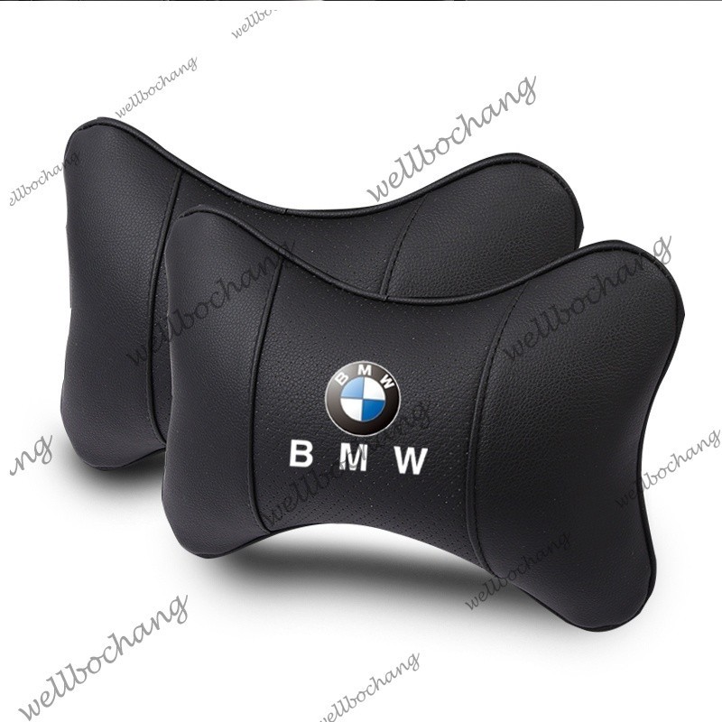 Breathable หนัง Headrest หมอนรองคอรถหัวคอหมอนสําหรับ BMW X1 X2 X3 X4 X5 X6 X7 E36 E39 E46 E53 E60 E6