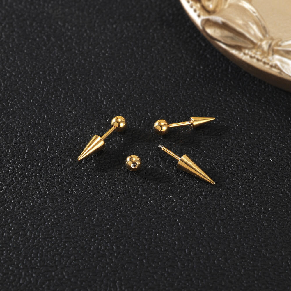 1 PC 18G สแตนเลสสตีลหู Punk ยาว Spike Eyebrow รูปที่ 7