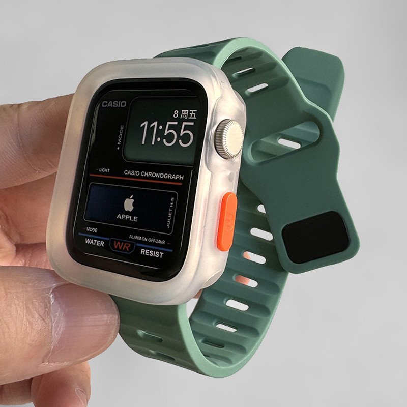 เคสนาฬิกาข้อมือซิลิโคน Tpu สําหรับ Apple Watch Ultra2 S9 8 7 6 5 4 SE i Watch 49 มม. 45 มม. 44 มม. 41 มม. 40 มม.