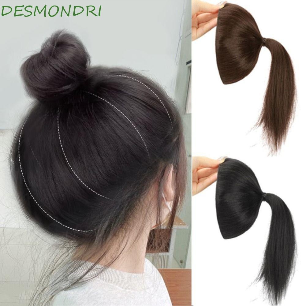Desmondri วิกผมหัวบอล วิกเบาะ แบบมองไม่เห็น แผ่นผมฟู เครื่องมือจัดแต่งทรงผม ธรรมชาติ DIY ผู้หญิง มองไม่เห็น ผมซาลาเปา เพิ่มปริมาตรผม