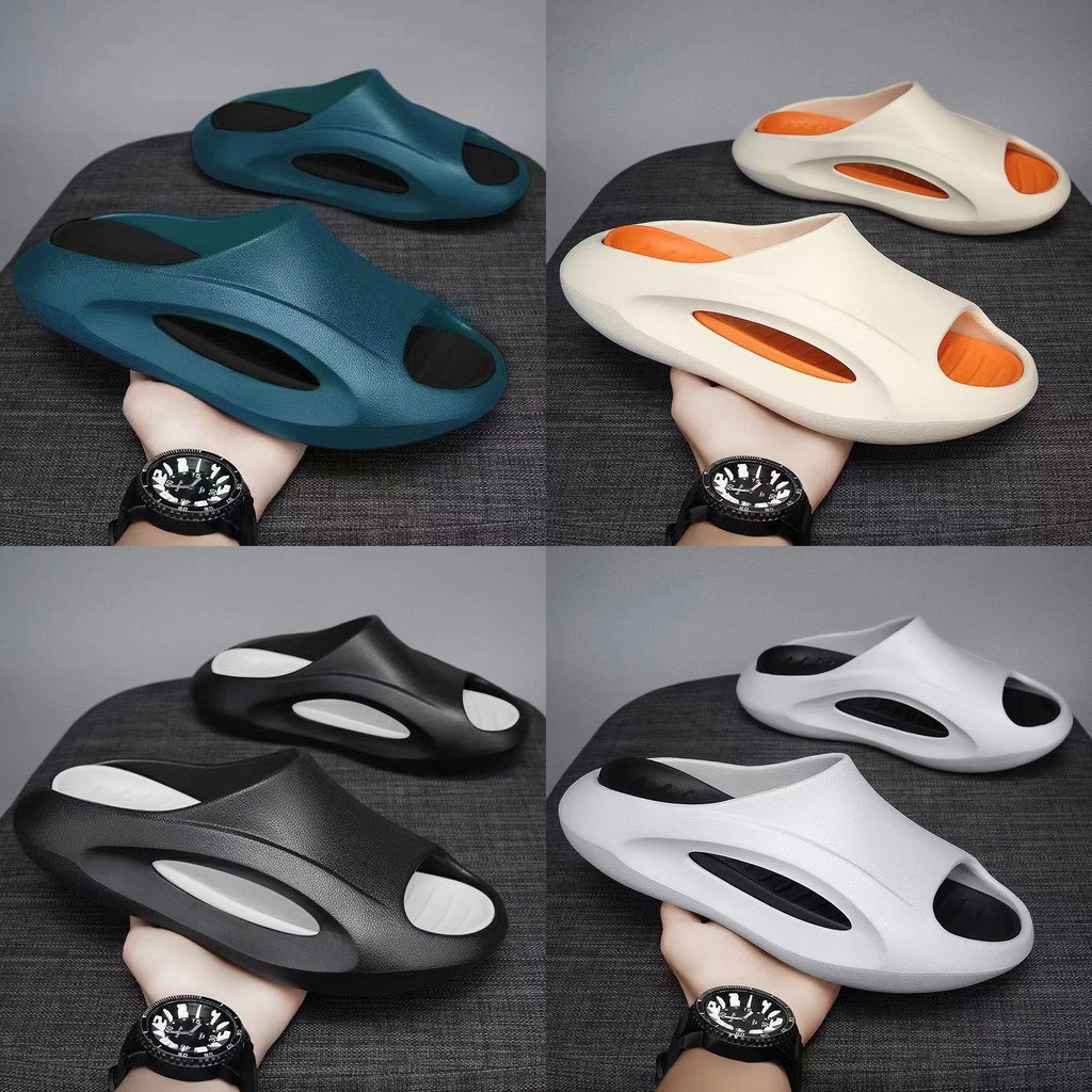 รองเท้าแตะสําหรับผู้ชายพื้นหนากันลื่นบ้านแฟชั่น unisex รองเท้าแตะเกาหลีชายหาดเดินคู่ sleeper