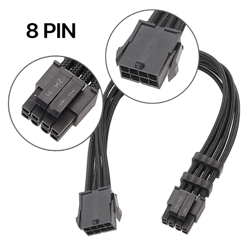 Zzz 8Pin คอมพิวเตอร์เมนบอร์ดสายต่อสายถัก CPU 8Pin ถึง 8pin 4 + 4pin