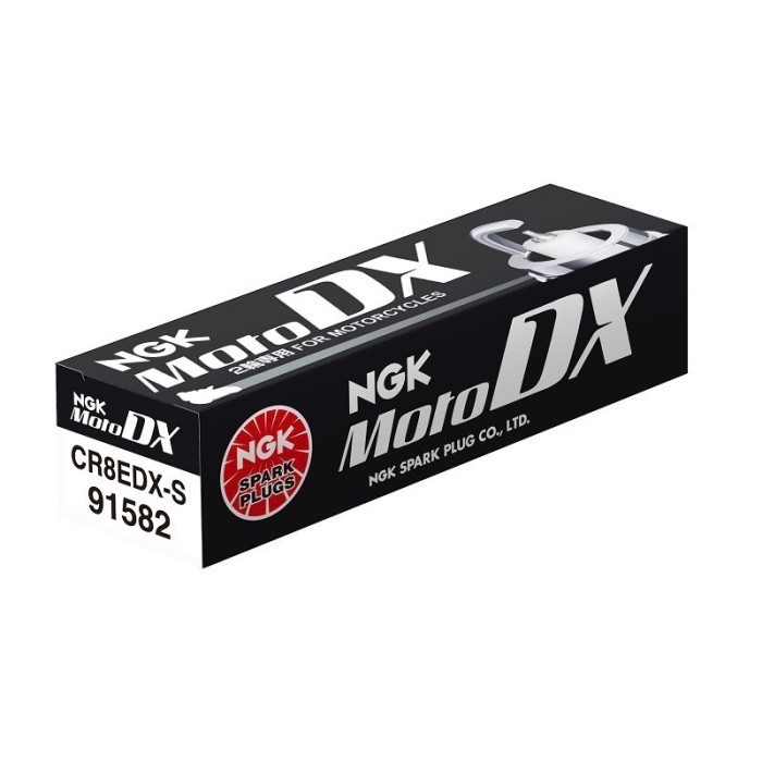 NGK Moto DX CR8EDX-S 91582 หัวเทียน Kawasaki Ninja 250 Z250 300 Satria FU