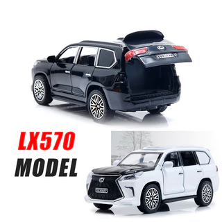 โมเดลรถยนต์เหล็กจําลอง Lexus Lx570 ขนาดเล็ก model car 4ประตู ของเล่นสําหรับเด็ก