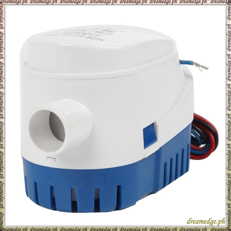 [SKG] 1 PCS 1100GPH อัตโนมัติเรือปั๊มน้ําทางทะเล 12V ปั๊มท้องเรือยอชท์ใต้น้ําสีขาวและสีฟ้ามอเตอร์เรื