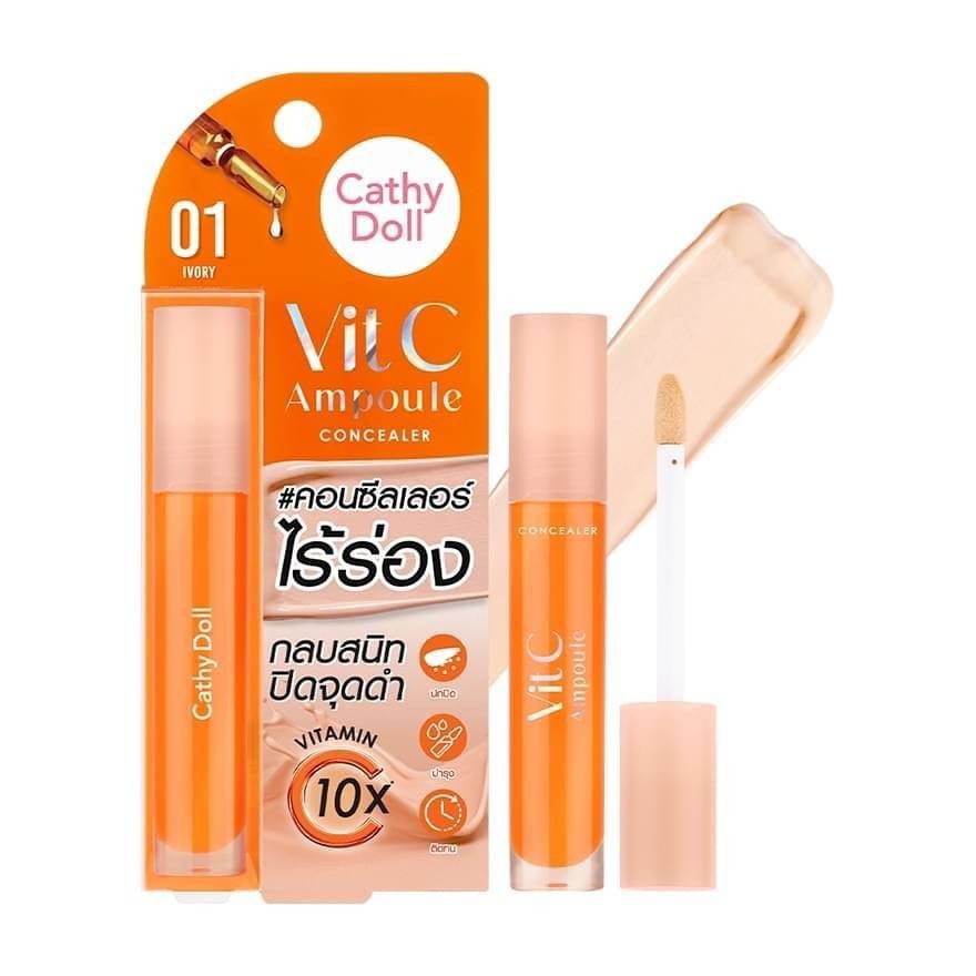 Cathy Doll Vit C Ampoule Concealer วิตซีแอมพูล คอนซีลเลอร์ 4.1g.