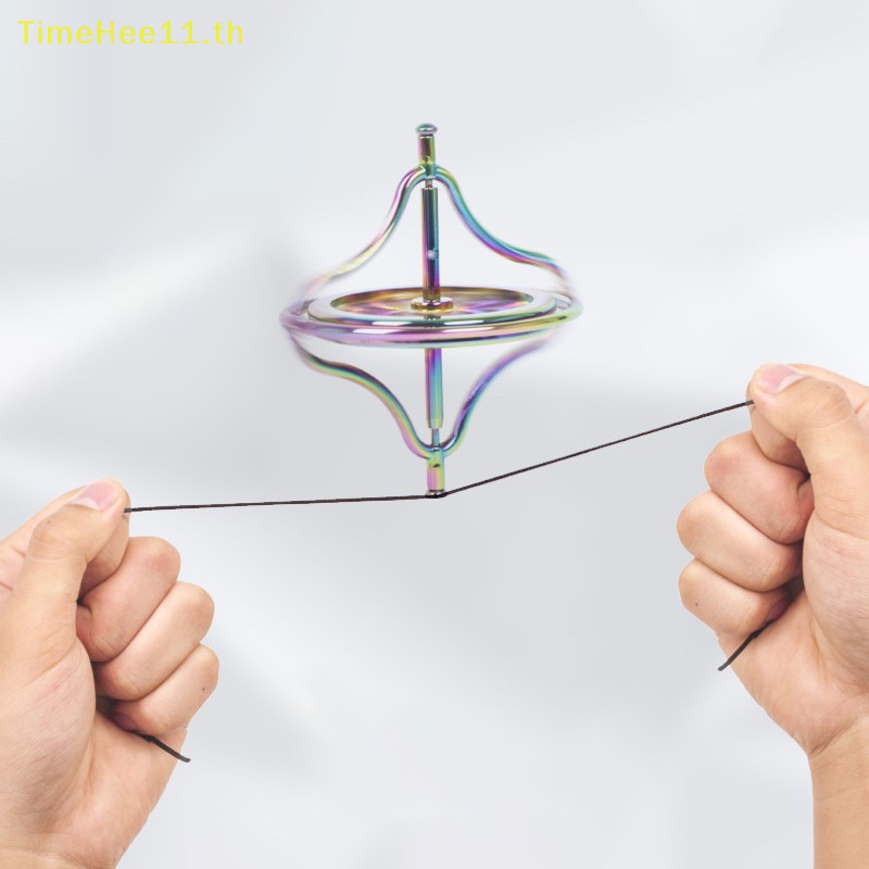 TimeHee โลหะ Self-balancing Finger Gyroscope Anti-gravity โลหะที่มีสีสัน Gyro ผู้ใหญ่เด็ก Deion ความเครียดบรรเทา TH