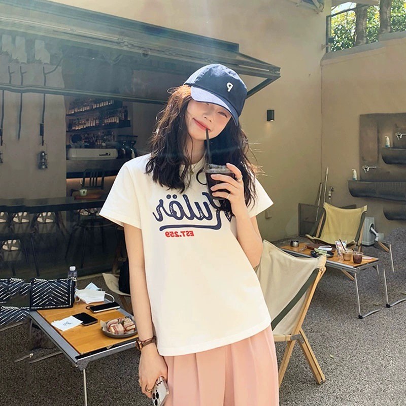พร้อมส่ง เสื้อยืดแขนสั้น ผ้าฝ้าย โอเวอร์ไซซ์ 100 ไซซ์ S - 3Xl