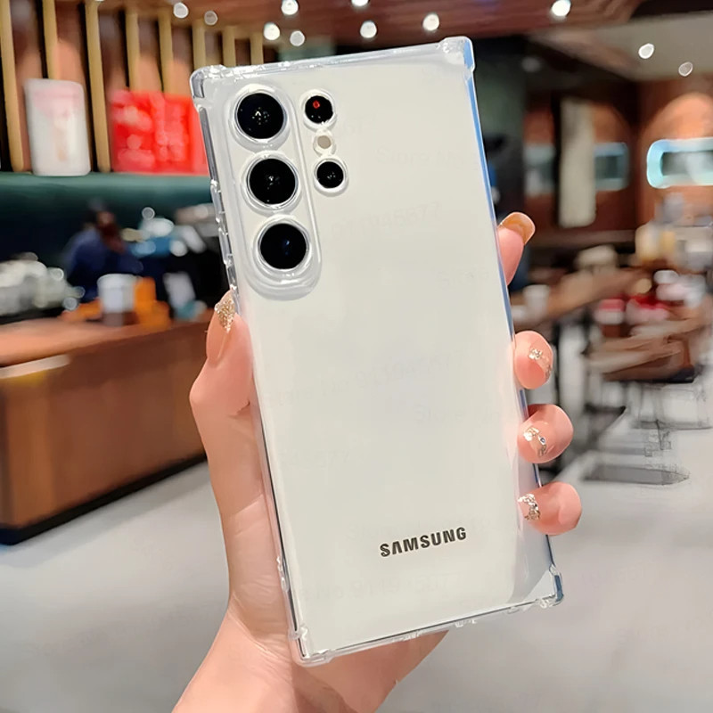 Samsung เคสใสซัมซุงS24 S23 S22 S21 S20 plus FE note20 ultra A73 A02 A13 A22 A33 A53 A34 A14 A54 A04S A24 A23 M14 M23 M22
