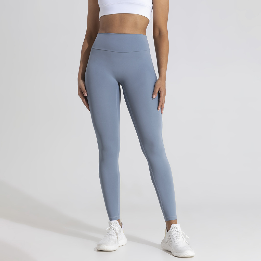 กางเกงเลกกิ้งขายาว เอวสูง เหมาะกับการเล่นโยคะ วิ่ง ออกกําลังกาย สําหรับสตรี 9966 - รูปที่ 2