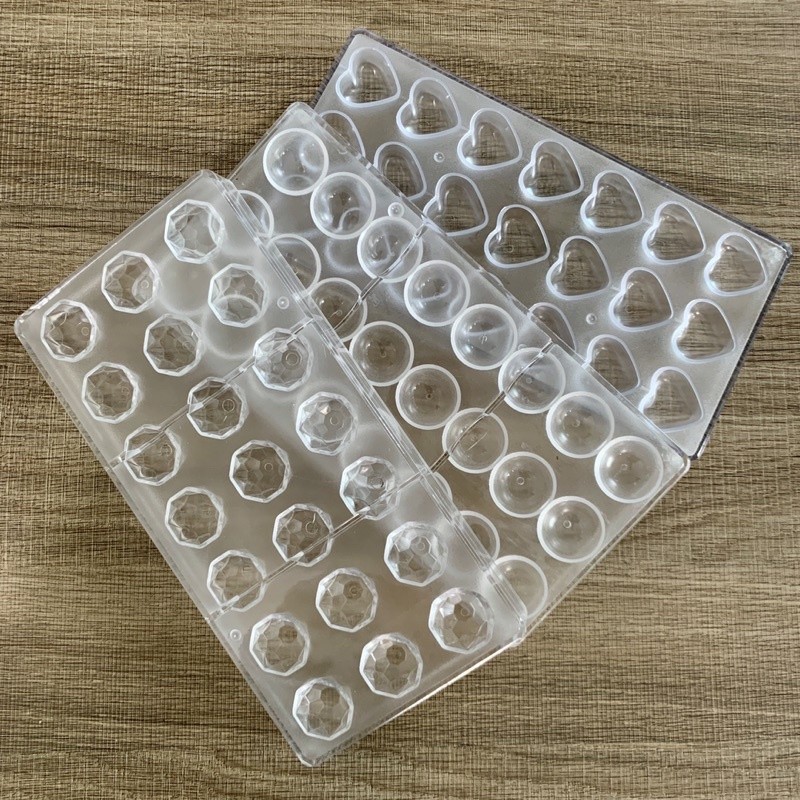 Bakery D'VER ❤️ พิมพ์ Chocolate truffle พลาสติกแข็งอย่างดี พิมพ์ช็อคโกแลต chocolate molds