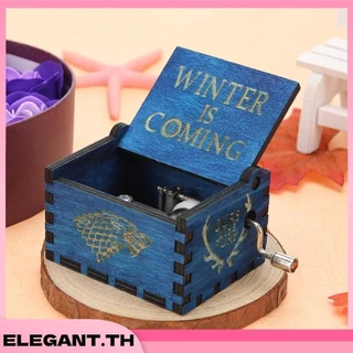 Game of Thrones Harry Potter Star Wars กล่องดนตรีไม้ สไตล์วินเทจ กล่องดนตรีไม้ตั้งโต๊ะ สไตล์เรโทร สําหรับตกแต่งวันเกิด คริสต์มาส