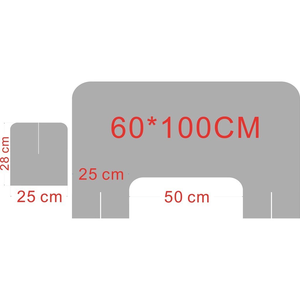 ฉากอะคริลิค อะคริลิคใส แผ่นกั้นอะคริลิค ฉากกั้น พร้อมส่ง 40x60/80x120 ฉากกั้นสำหรับร้านอาหาร คาเฟ่ เคาน์เตอร์ โต๊ะออฟฟิศ - รูปที่ 7