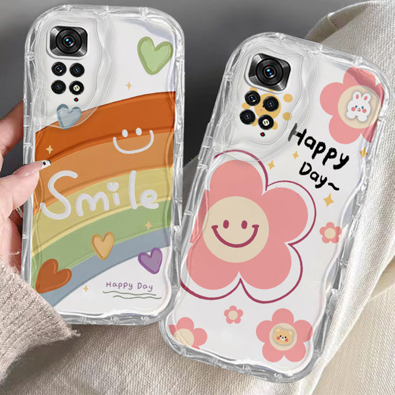 เคส Redmi NOTE 11 11S NOTE 11 12 PRO 5G 4G  ใส กันกระแทก ป้องกันกล้อง ดอกไม้ ขอบนิ่ม TPU เคสโทรศัพท์ กรณีป้องกันโทรศัพท์มือถือ